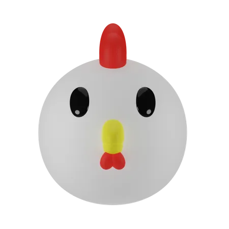 Huhn  3D Icon