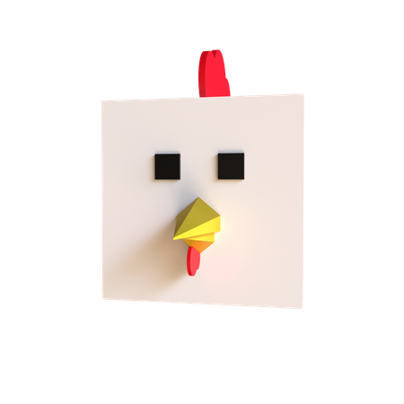 Huhn  3D Icon