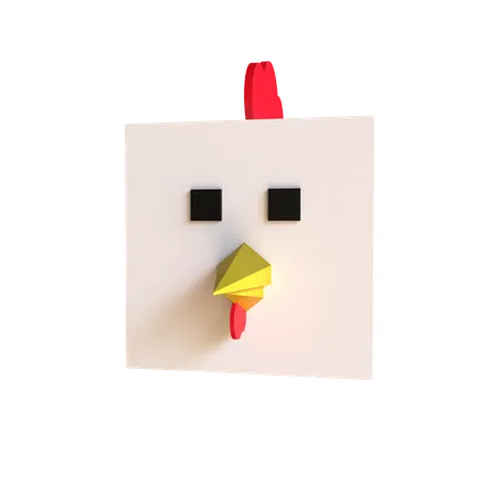 Huhn  3D Icon