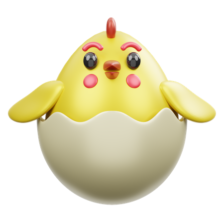 Hühnerei  3D Emoji