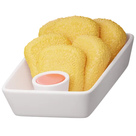 Hühnernuggets  3D Icon