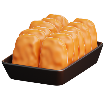 Hühnernuggets  3D Icon