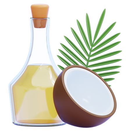 Huile de noix de coco  3D Icon
