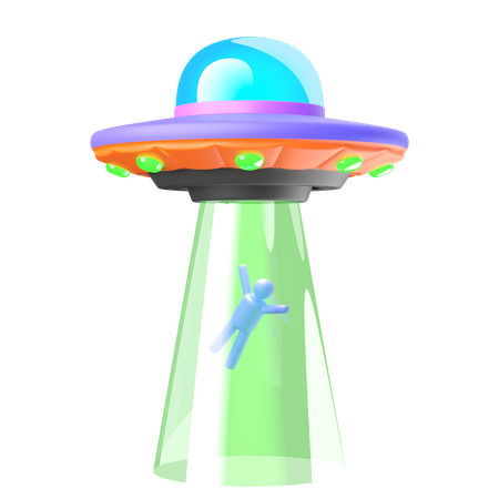 Human Abduction  3D Icon