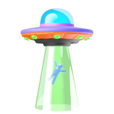 Human Abduction  3D Icon