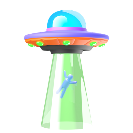 Human Abduction 3D Icon