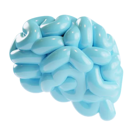 3 D Human Brain Neurology Illustration 3D Icon