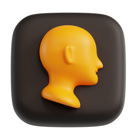 Human Head  3D Icon