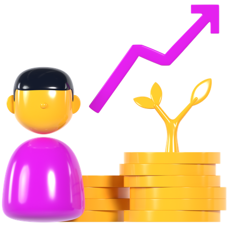 Human Investment  3D Icon