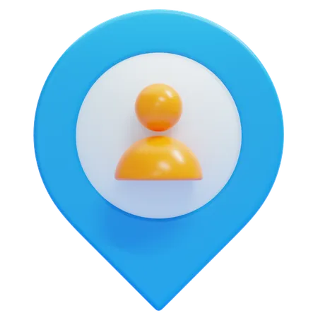 Human Location  3D Icon