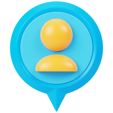 Human Location  3D Icon