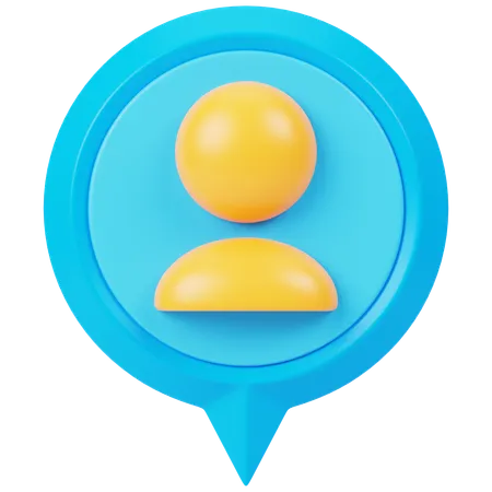 Human Location  3D Icon