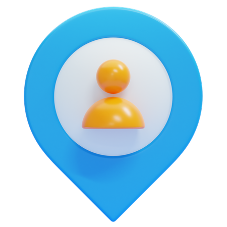 Human Location  3D Icon