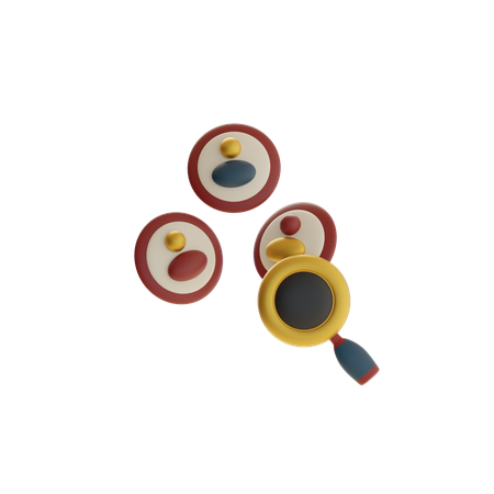 Human Resource Coin  3D Icon