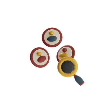 Human Resource Coin  3D Icon