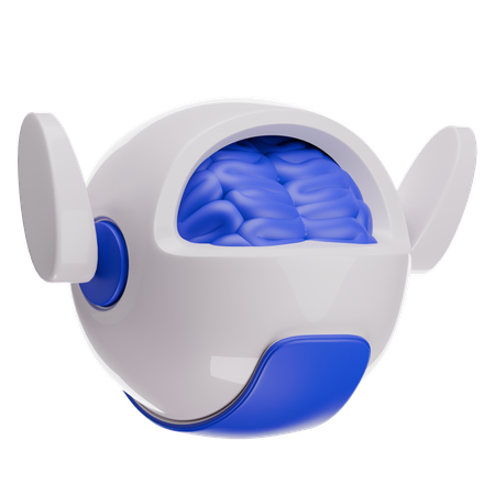 인간형 뇌  3D Icon