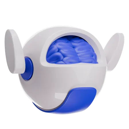 인간형 뇌  3D Icon