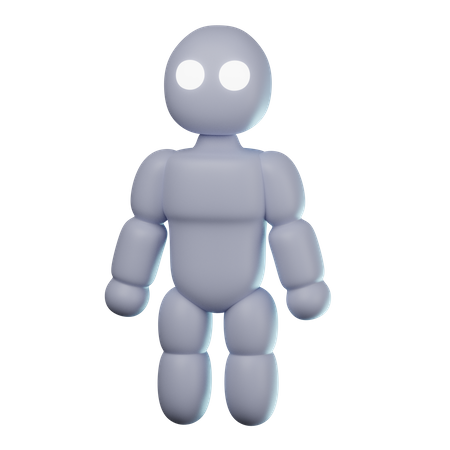 Humanoider Roboter  3D Icon