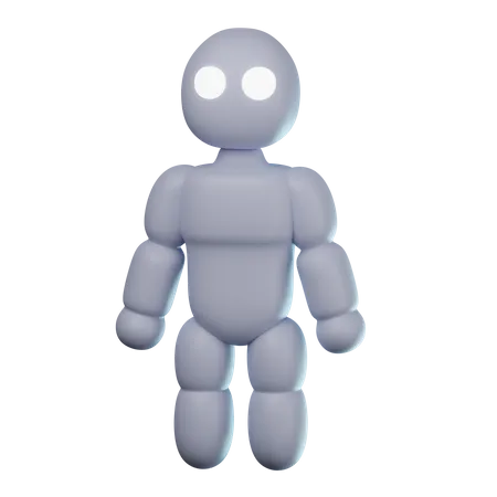 Humanoider Roboter  3D Icon