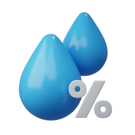 Humidity Weather  3D Icon