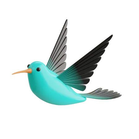 Humming Bird  3D Icon