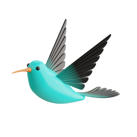 Humming Bird  3D Icon