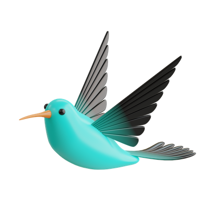 Humming Bird  3D Icon