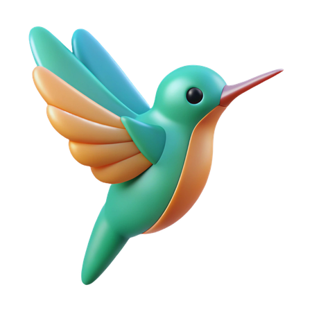 Hummingbird  3D Icon
