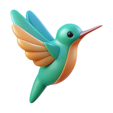 Hummingbird  3D Icon