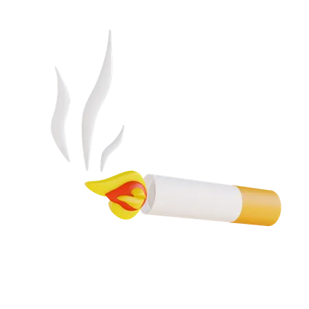 Humo de cigarro  3D Illustration