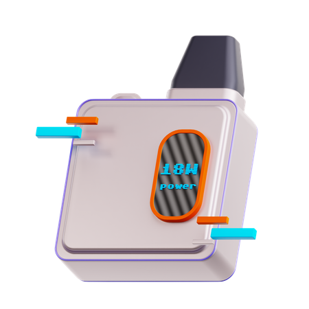 Humo eléctrico  3D Icon