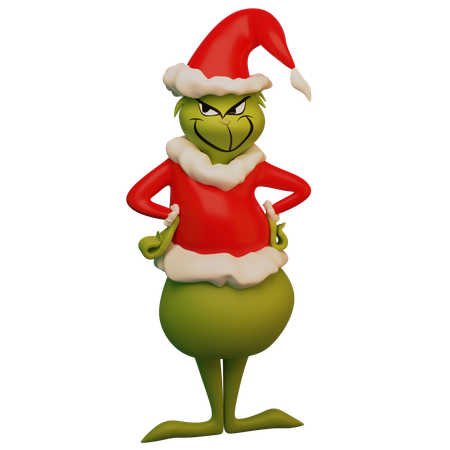 Humor grinch  3D Icon