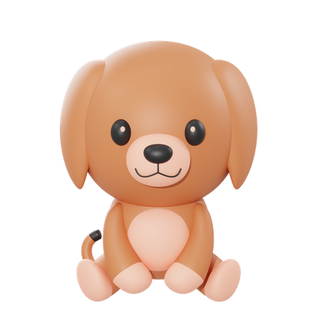 Hund  3D Illustration