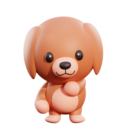 Hund  3D Illustration