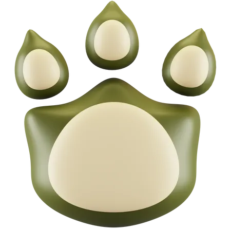 Hundeabdrücke  3D Icon