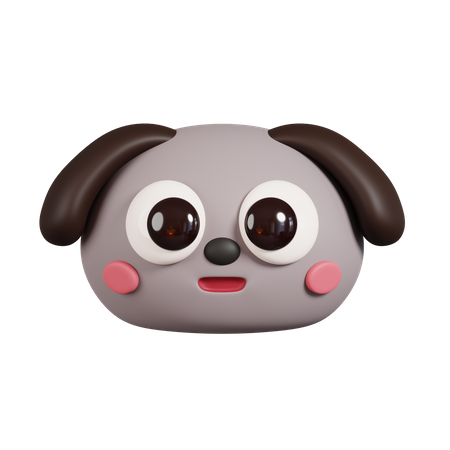 Hundegesicht  3D Emoji