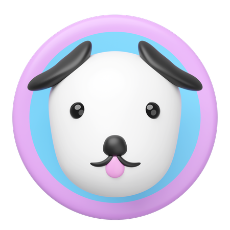 Hundekopf  3D Icon
