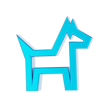 Hundekopf  3D Icon