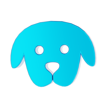 Hundekopf  3D Icon