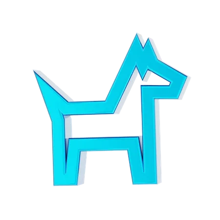 Hundekopf  3D Icon