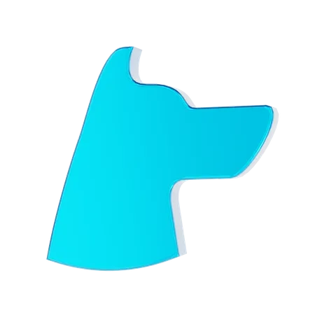 Hundekopf  3D Icon