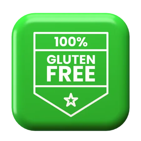 Hundred Percent Gluten Free  3D Illustration