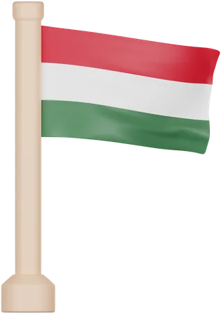 Hungaria Flag  3D Icon