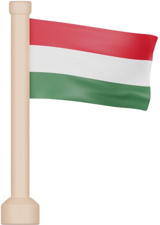 Hungaria Flag  3D Icon
