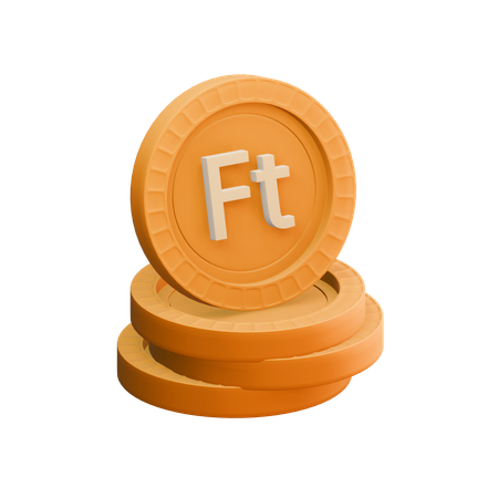 Hungarian forint  3D Icon