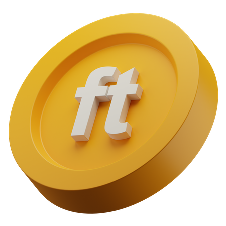 Hungarian Forint Gold Coin  3D Icon