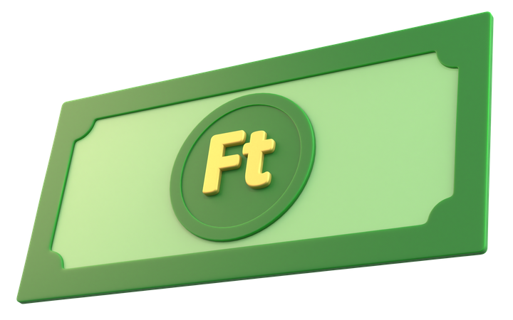 Hungarian Forint Money  3D Icon