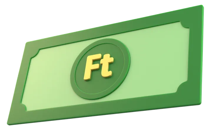 Hungarian Forint Money  3D Icon