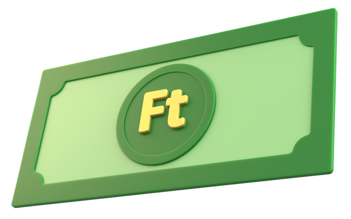 Hungarian Forint Money 3D Icon