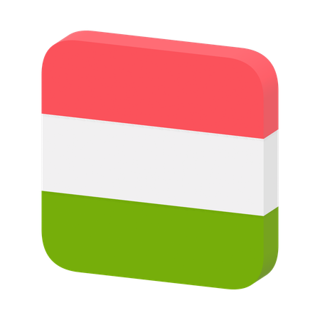 Hungary Flag  3D Icon